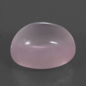 Quartzo rosa rosa natural 18,62ct, corte oval, transparente
