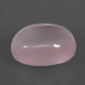 Quartzo rosa rosa natural 16,36ct, corte oval, transparente
