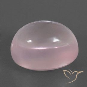 Quartzo rosa rosa natural 20,78ct, corte oval, transparente