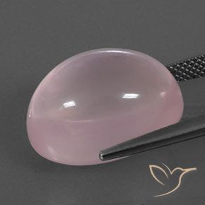 Quartzo Rosa Luz rosa Natural 19.79ct, oval, Transparente
