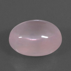 Quartzo rosa rosa natural 16,81ct, corte oval, transparente