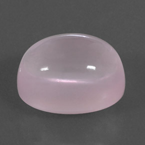 Quartzo rosa rosa natural 21,33ct, corte oval, transparente