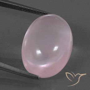 15.59ct Natural rosa médio Quartzo Rosa, oval, Transparente