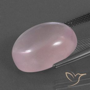 Quartzo Rosa rosa médio Natural 15.59ct, oval, Transparente