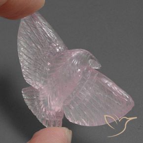 Quartzo Rosa Luz rosa Natural 37.25ct, Chique, Transparente/Translúcido