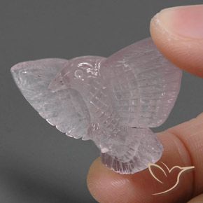 Quartzo Rosa Luz rosa Natural 37.25ct, Chique, Transparente/Translúcido