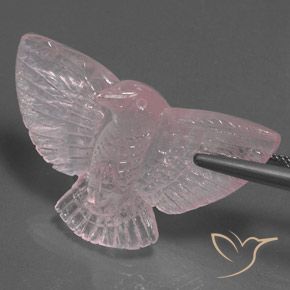 Quartzo Rosa Luz rosa Natural 37.25ct, Chique, Transparente/Translúcido