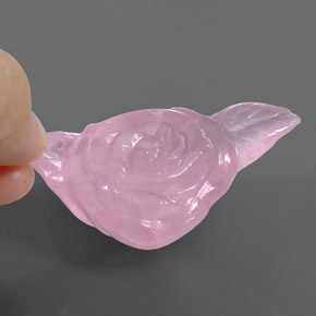Quartzo rosa rosa natural 146,40ct, forma extravagante, transparente