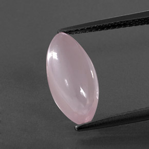 Quartzo rosa rosa natural 3,12ct, marquise, transparente
