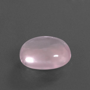 Quartzo rosa rosa natural 4,95ct, corte oval, transparente