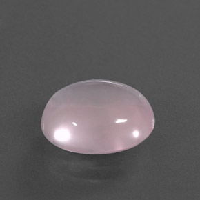 Quartzo rosa rosa natural 4,89ct, corte oval, transparente