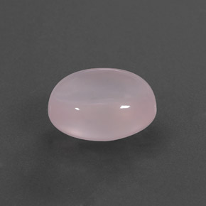 Quartzo rosa rosa natural 5,78ct, corte oval, transparente