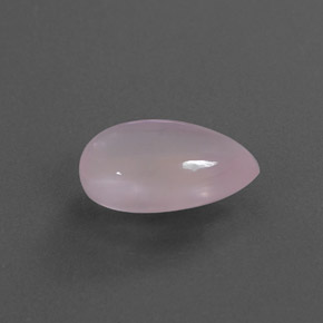 Quartzo rosa rosa natural 3,84ct, formato de pêra, transparente