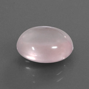 Quartzo rosa rosa natural 5,02ct, corte oval, transparente