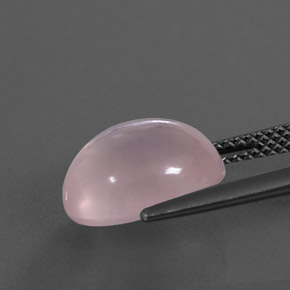 Quartzo rosa rosa natural 5,13ct, corte oval, transparente
