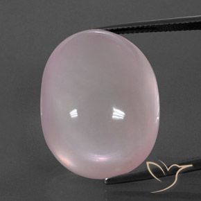 49.00ct Natural Coral Rosa Quartzo Rosa, oval, Transparente
