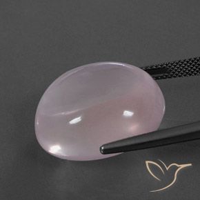 Quartzo Rosa Luz rosa Natural 34.11ct, oval, Transparente
