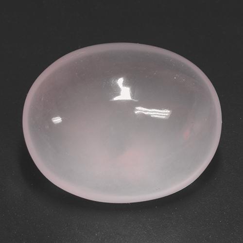 Quartzo rosa rosa natural 51,22ct, corte oval, transparente