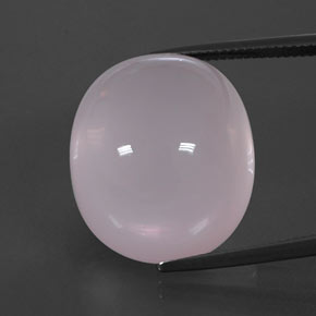 Quartzo Rosa Luz rosa Natural 43.21ct, Corte Oval, Transparente