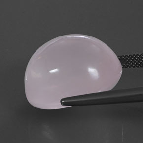 Quartzo Rosa Luz rosa Natural 43.21ct, Corte Oval, Transparente