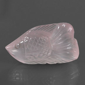 Quartzo rosa rosa natural 15,69ct, forma extravagante, transparente