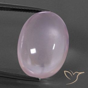 18.23ct Natural Luz rosa Quartzo Rosa, oval, Transparente