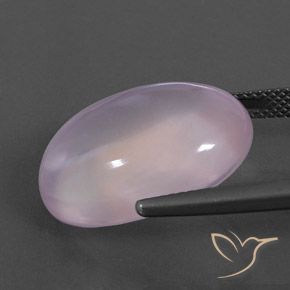 Quartzo Rosa Luz rosa Natural 18.23ct, oval, Transparente