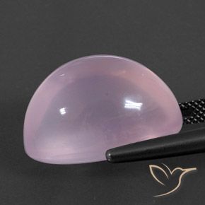 Quartzo Rosa Rosa Cereja Claro Natural 22.00ct, oval, Transparente