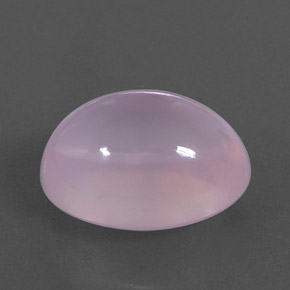 Quartzo rosa rosa natural 18,40ct, corte oval, transparente