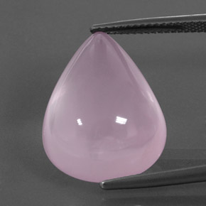 Quartzo rosa rosa natural 18,99ct, transparente, transparente/translúcido