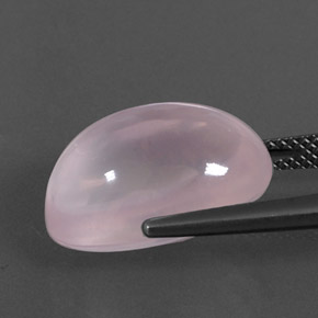 Quartzo rosa rosa natural 12,85ct, transparente, transparente/translúcido