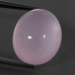 Quartzo rosa rosa natural 19,68ct, transparente, transparente/translúcido