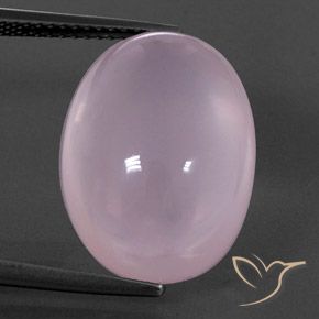 17.12ct Natural Luz rosa Quartzo Rosa, oval, Transparente/Translúcido