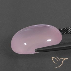 Quartzo Rosa Rosa Cereja Claro Natural 17.04ct, Transparente, Transparente/Translúcido