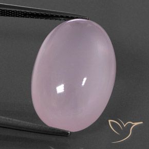 18.71ct Natural Rosa Cereja Claro Quartzo Rosa, oval, Transparente/Translúcido