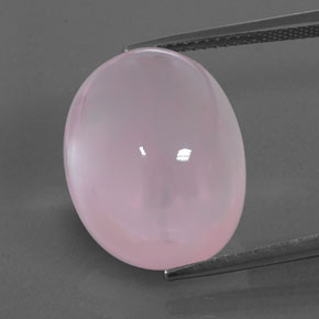 Quartzo rosa rosa natural 23,25ct, transparente, transparente/translúcido