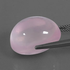 Quartzo rosa rosa natural 23,25ct, transparente, transparente/translúcido