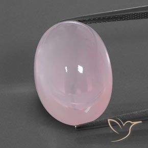 19.39ct Natural Rosa chiclete Quartzo Rosa, oval, Transparente/Translúcido