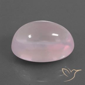 Quartzo Rosa Rosa chiclete Natural 19.39ct, oval, Transparente/Translúcido