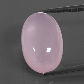 Quartzo rosa rosa natural 20,65ct, transparente, transparente/translúcido