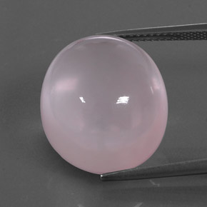 Quartzo rosa rosa natural 24,38ct, transparente, transparente/translúcido