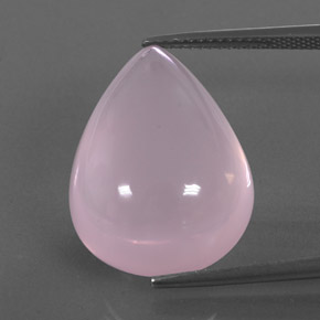 Quartzo rosa rosa natural 23,16ct, transparente, transparente/translúcido