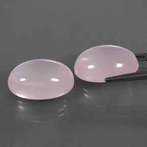 Pedras preciosas de quartzo rosa rosa natural de 34,00 ct, transparente, transparente/translúcido