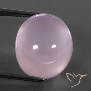 23.45ct Natural Rosa Cereja Claro Quartzo Rosa, oval, Transparente/Translúcido