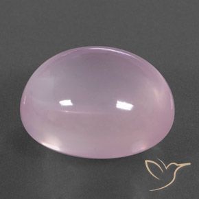 Quartzo Rosa Rosa Cereja Claro Natural 23.45ct, oval, Transparente/Translúcido
