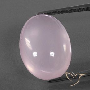 20.50ct Natural Luz rosa Quartzo Rosa, oval, Transparente/Translúcido