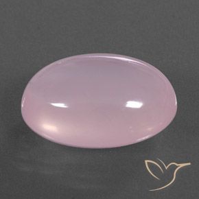 Quartzo Rosa Rosa chiclete Natural 17.58ct, oval, Transparente/Translúcido