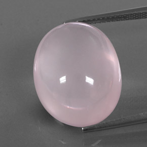 Quartzo rosa rosa natural 22,01ct, transparente, transparente/translúcido