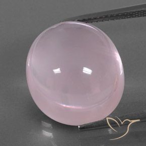 18.33ct Natural Rosa chiclete Quartzo Rosa, oval, Transparente/Translúcido