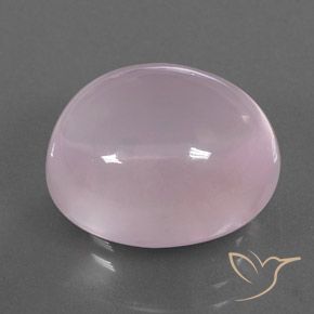Quartzo Rosa Rosa chiclete Natural 18.33ct, oval, Transparente/Translúcido